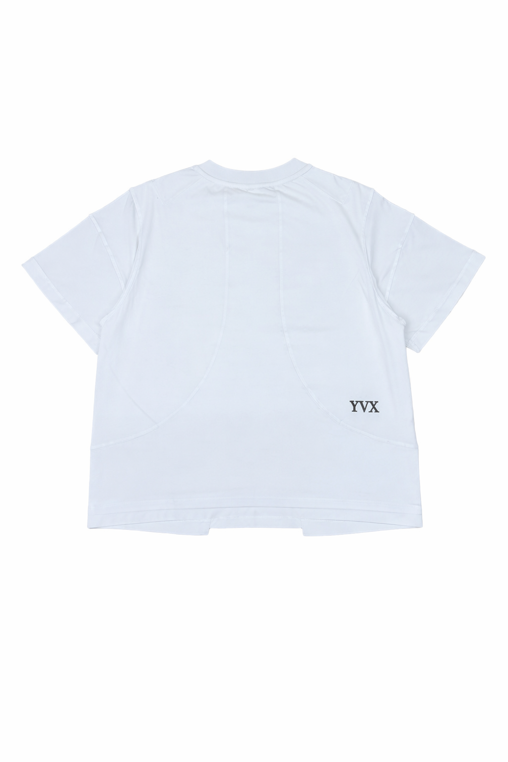 Double Layer White Rugby Tee (Cropped Fit)
