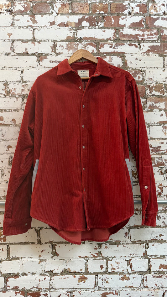 YVX Corduroy Blood Orange Shirt *Archive (Large)