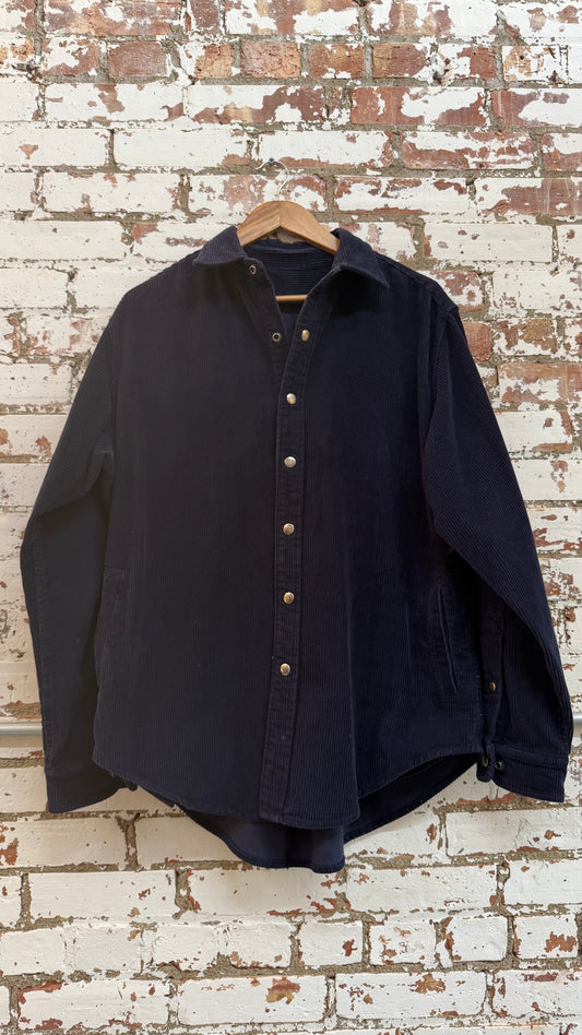 YVX Corduroy Navy Shirt *Archive (Large)