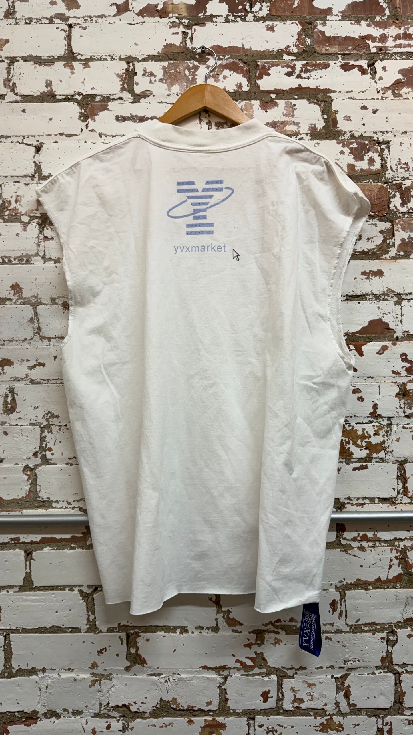 Workshopped IBM Sleeveless White Tee *Archive (XL)