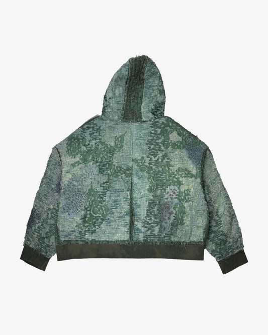 Hint of Human Touch Boro Hoodie (Seaweed Size 2x)