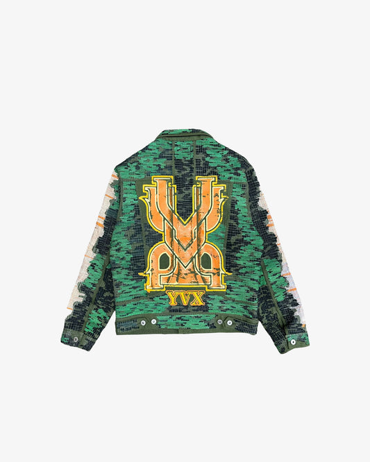 Boro Stitch Monogram Canvas Spine Jacket (Small)