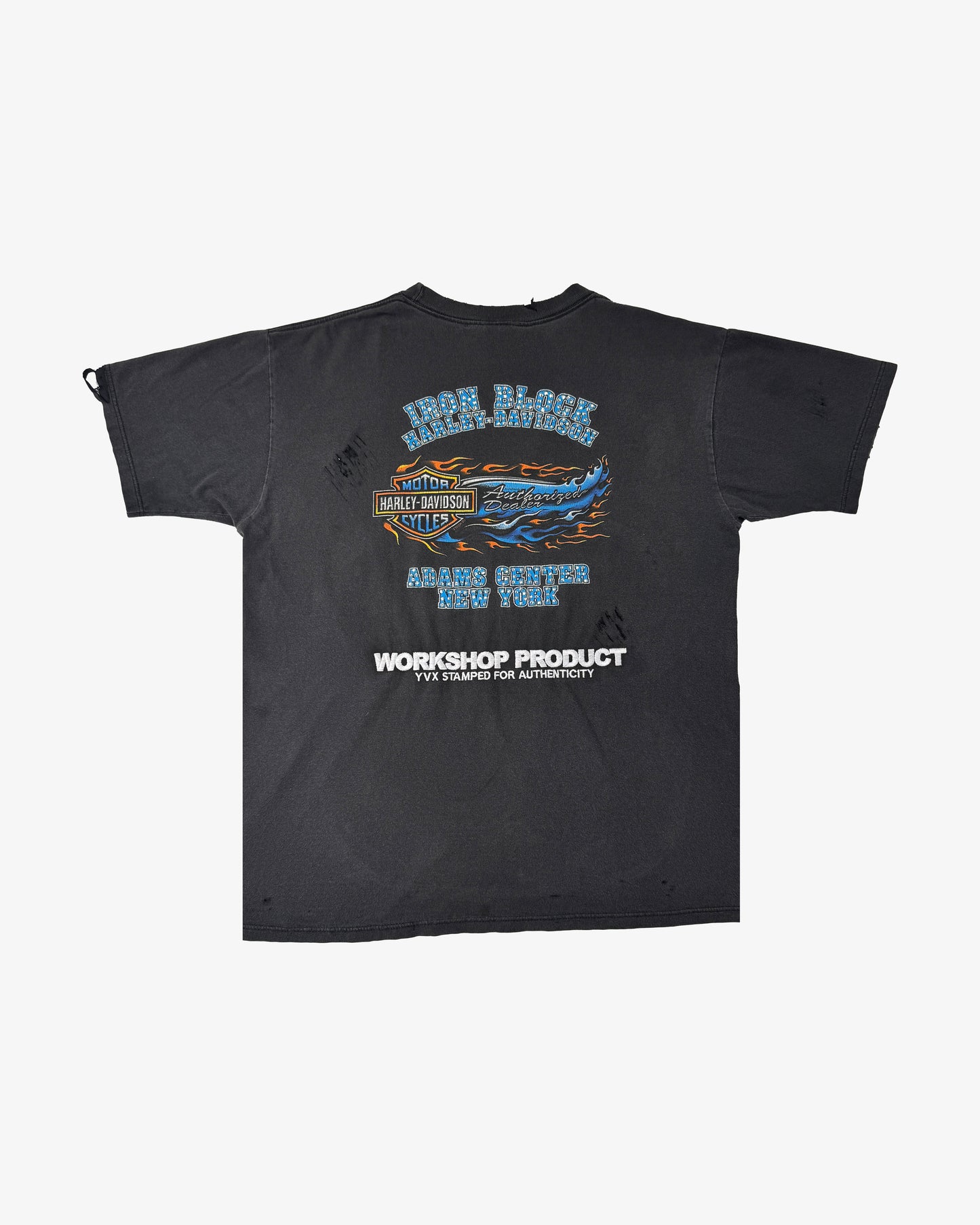 Vintage Tee Collection Harley Flames Grey (Size M)