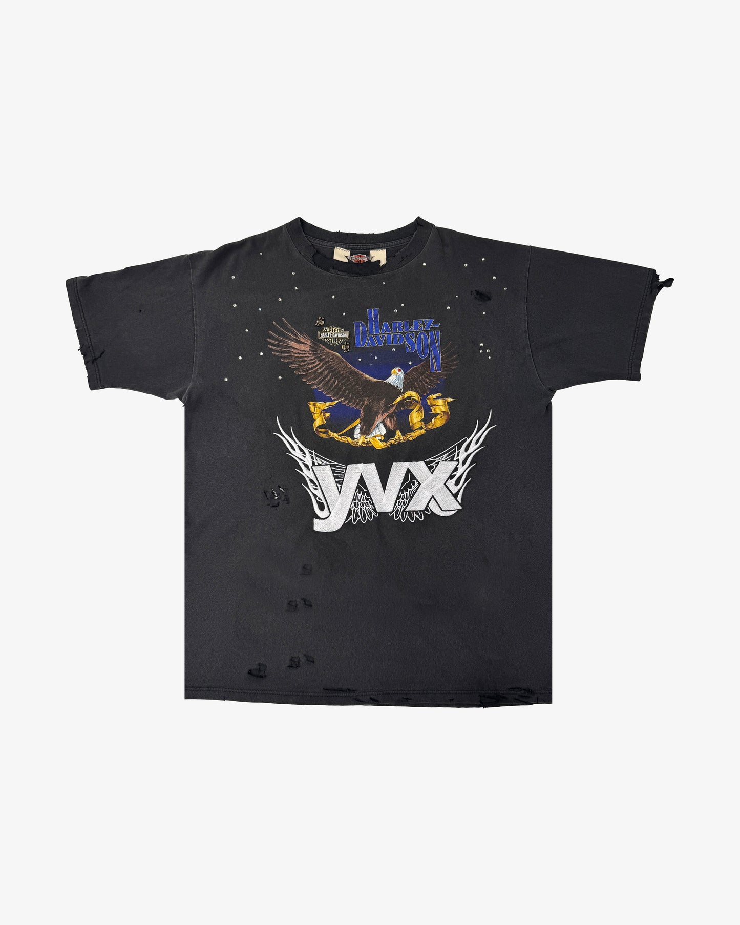 Vintage Tee Collection Harley Flames Grey (Size M)