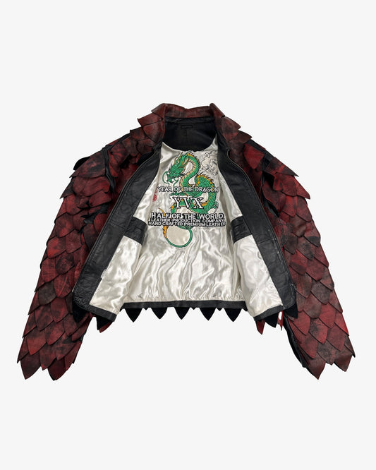 Dragon Scale Leather Jacket (PREORDER ANY SIZE)