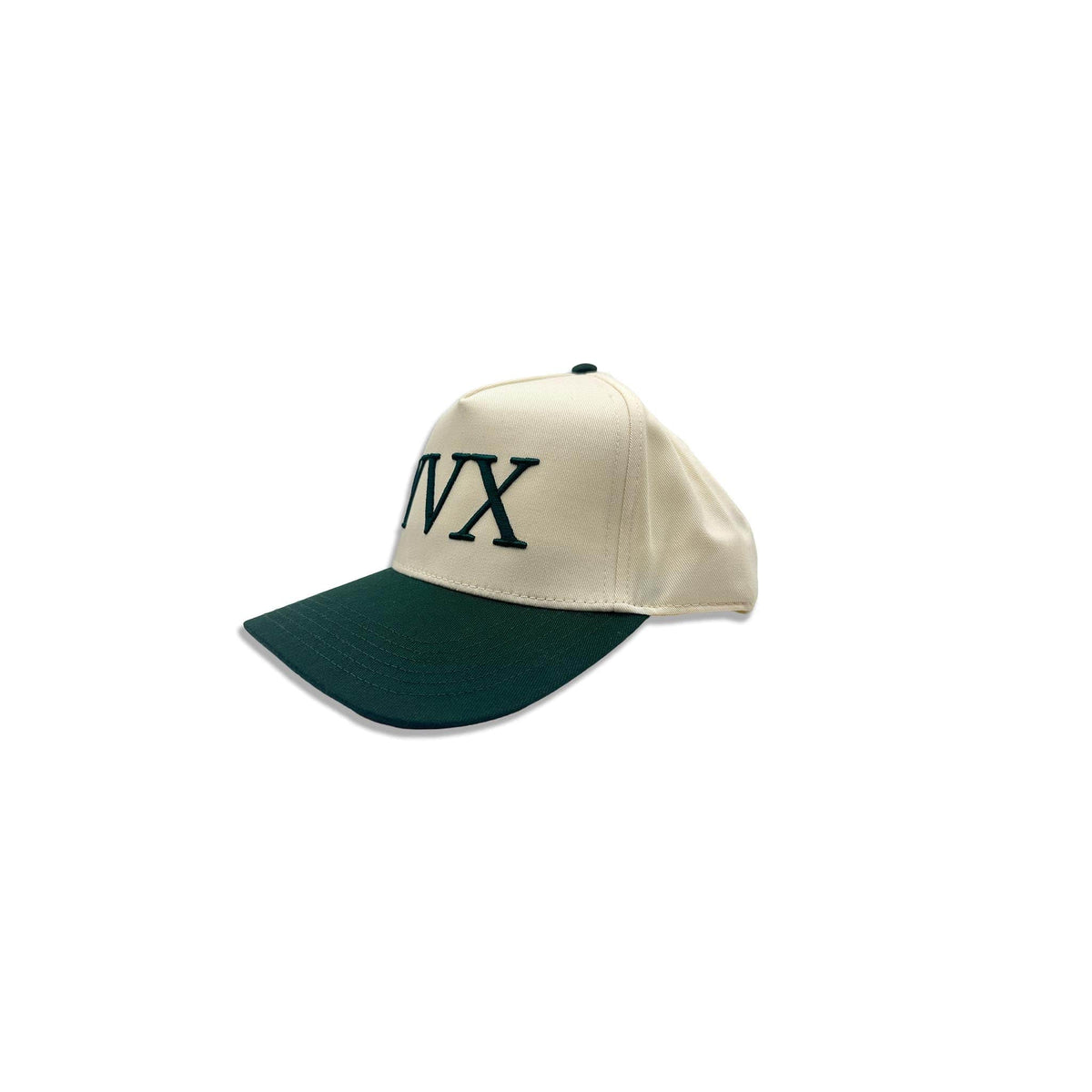 Two Tone Baseball Hat Forest Cream back