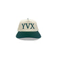 Two Tone Baseball Hat Forest Cream front