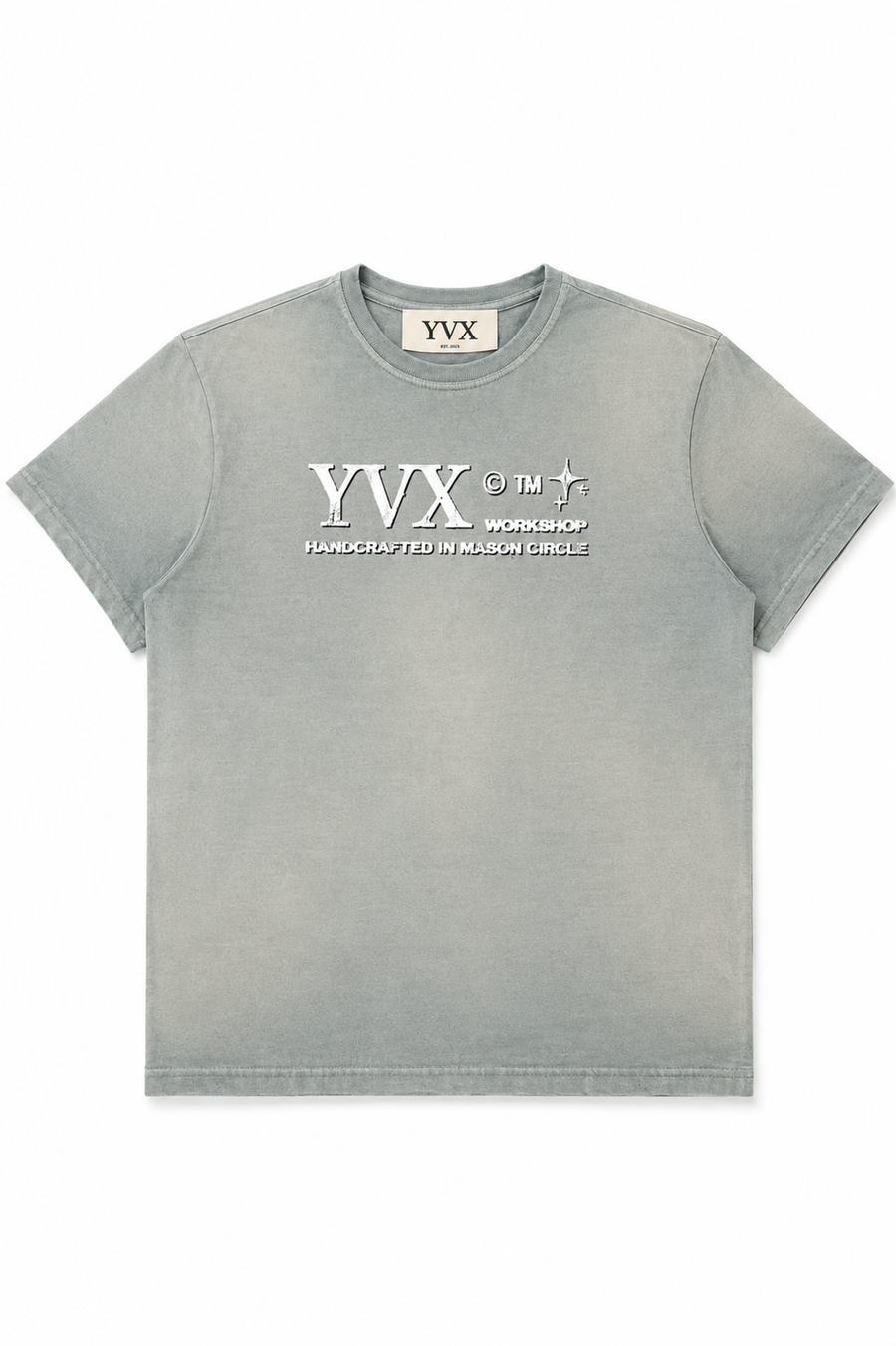 Mason Circle Sunfaded Sage Tee