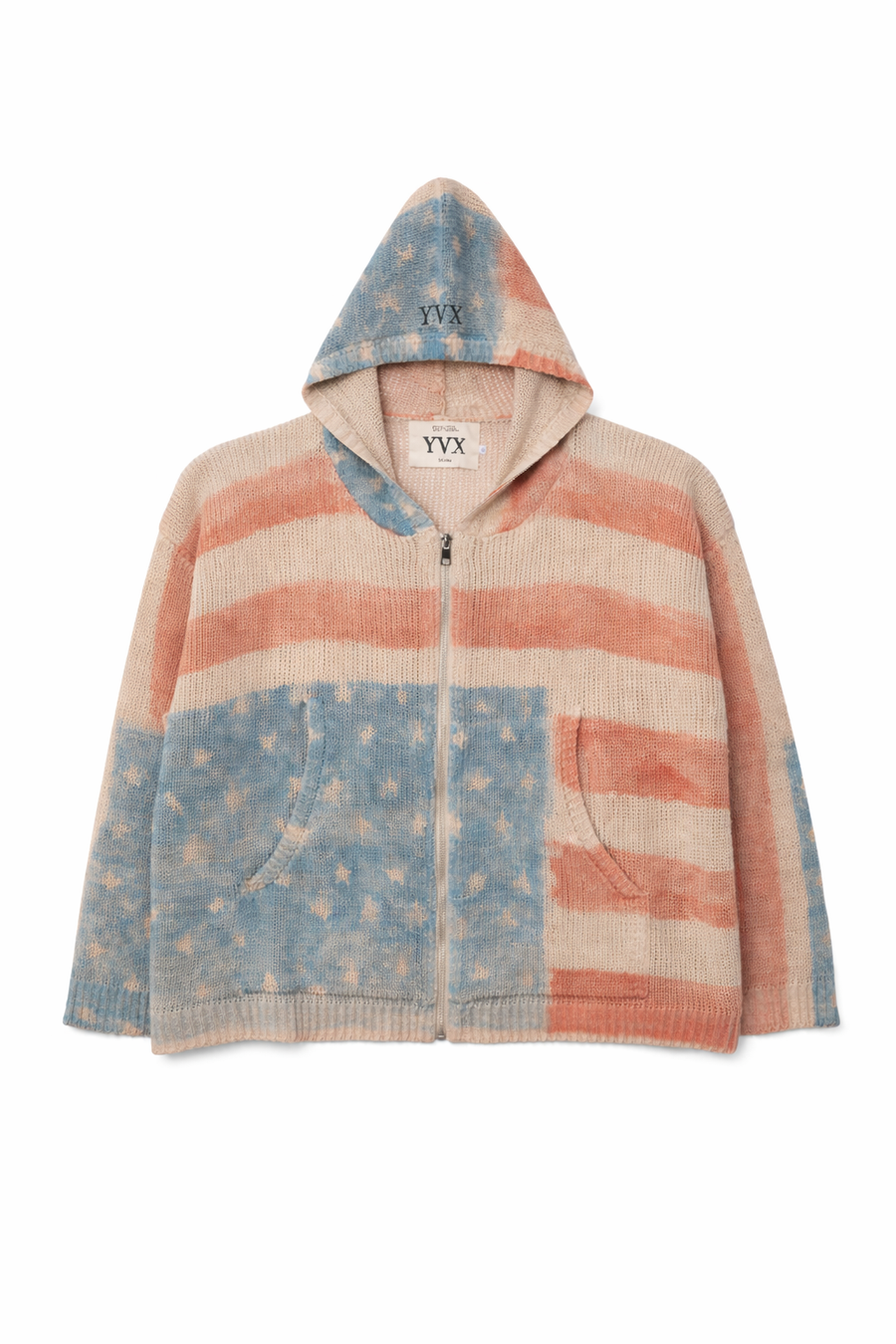 American Flag Crochet Hoodie