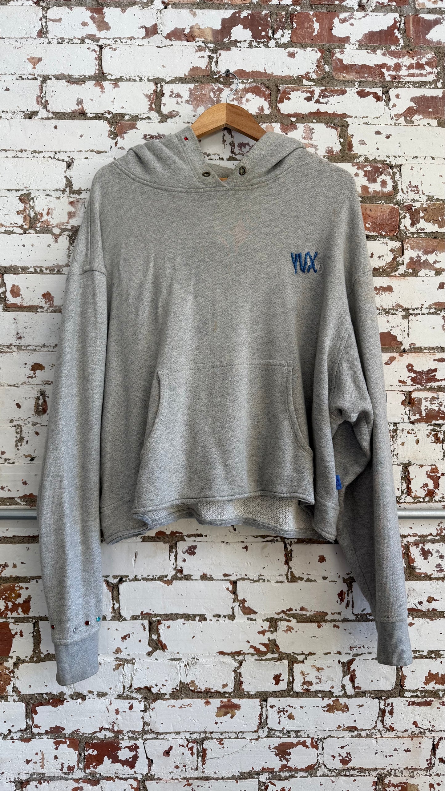 Workshopped Cropped Spine Hoodie *Archive (Medium)