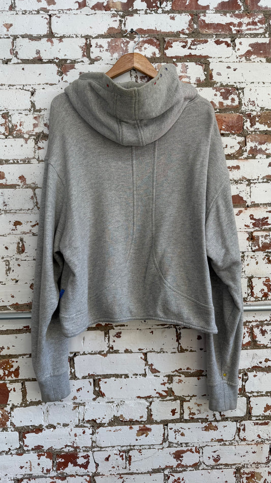 Workshopped Cropped Spine Hoodie *Archive (Medium)