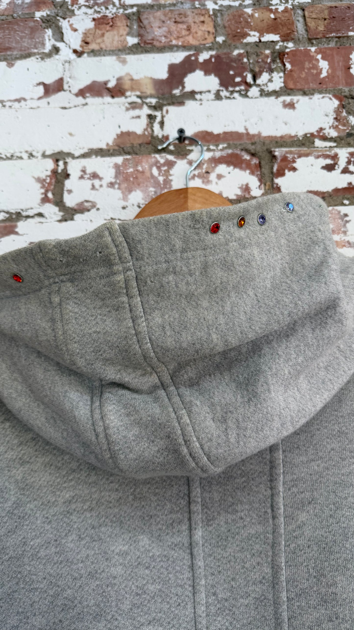 Workshopped Cropped Spine Hoodie *Archive (Medium)