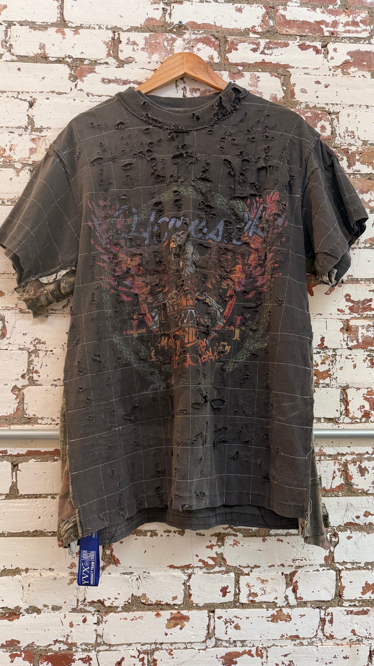 Homesick Double Layered Boro Stitch Tee *Archive (Large)