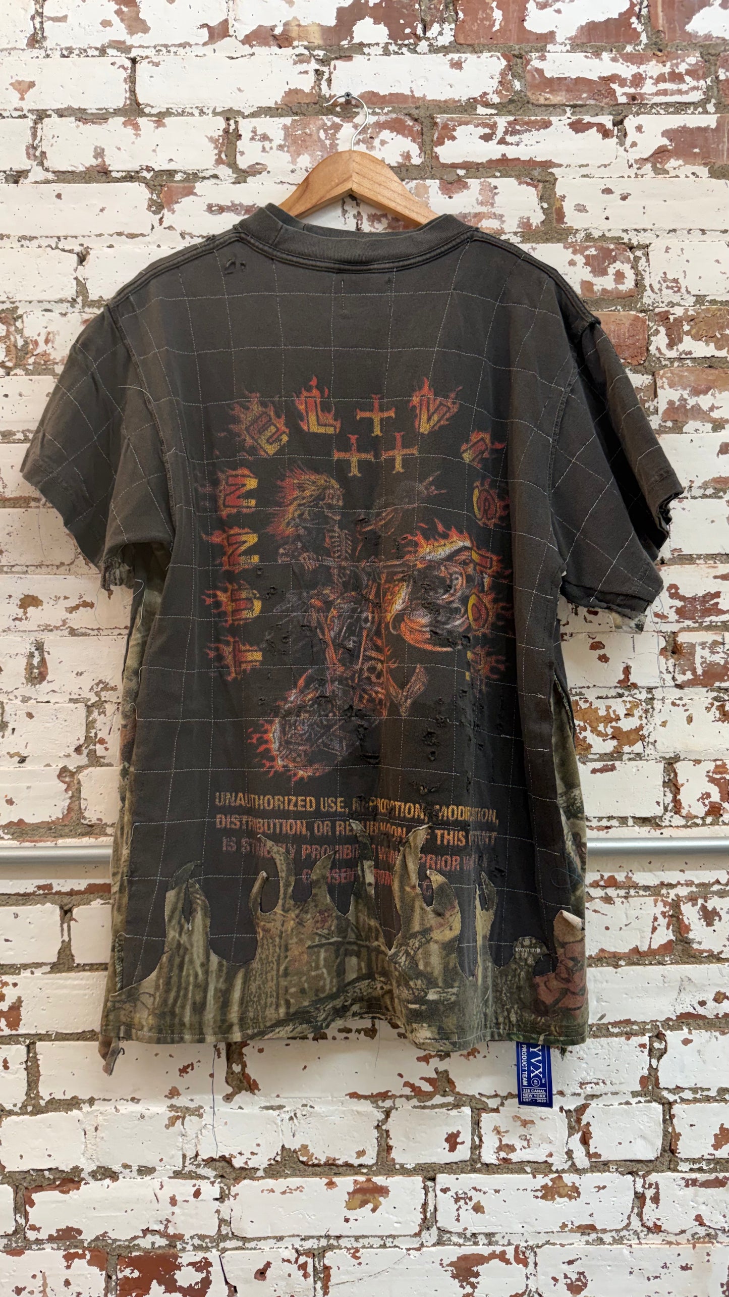 Homesick Double Layered Boro Stitch Tee *Archive (Large)