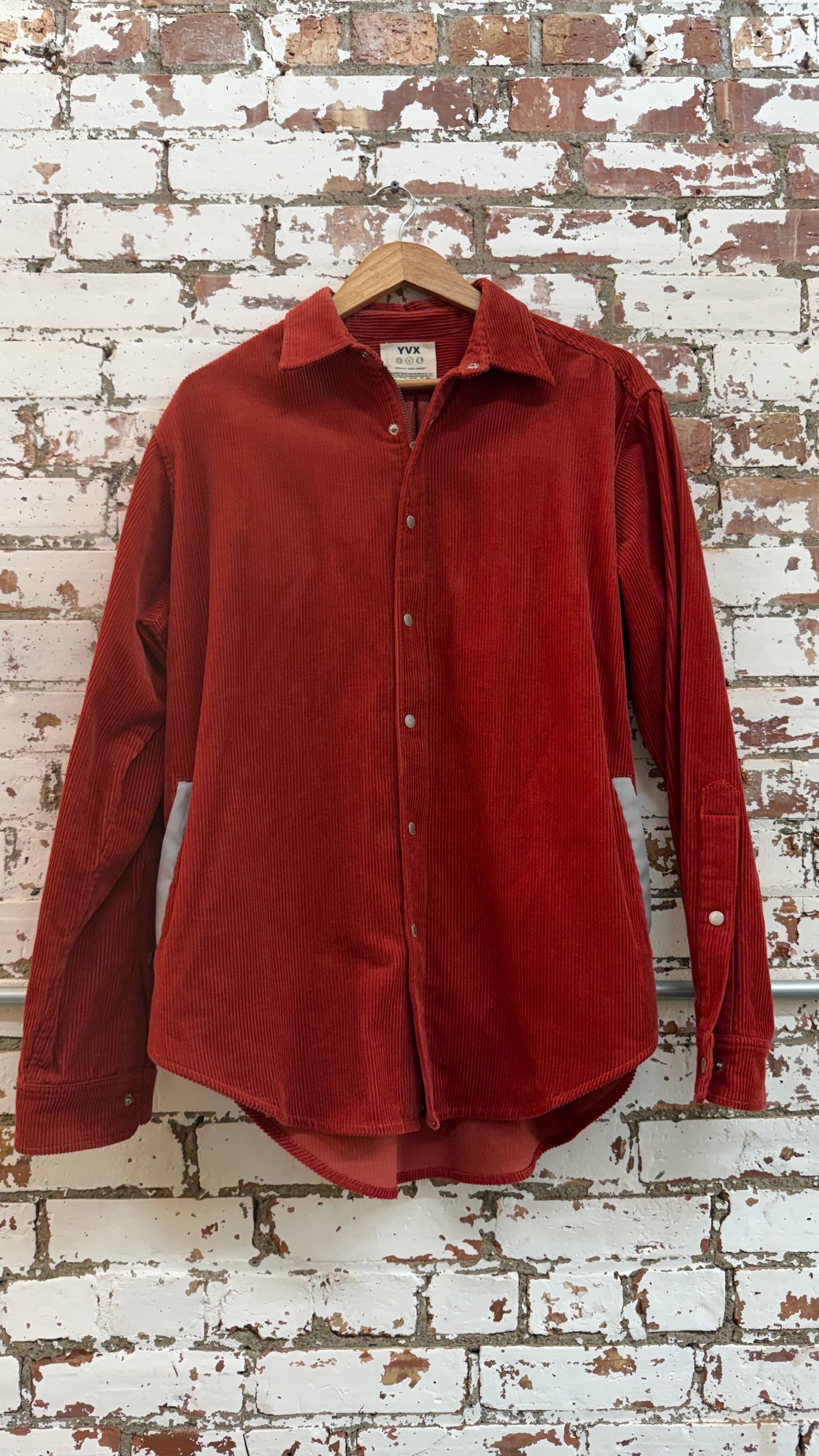 YVX Corduroy Blood Orange Shirt *Archive (Large)