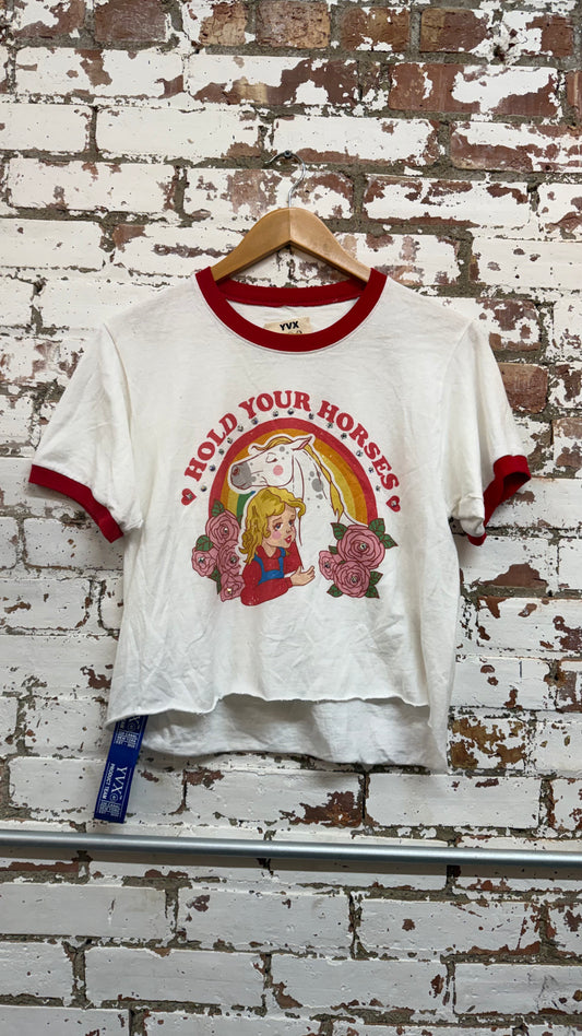 Hold your Horses Cropped Tee *Vintage (XS)