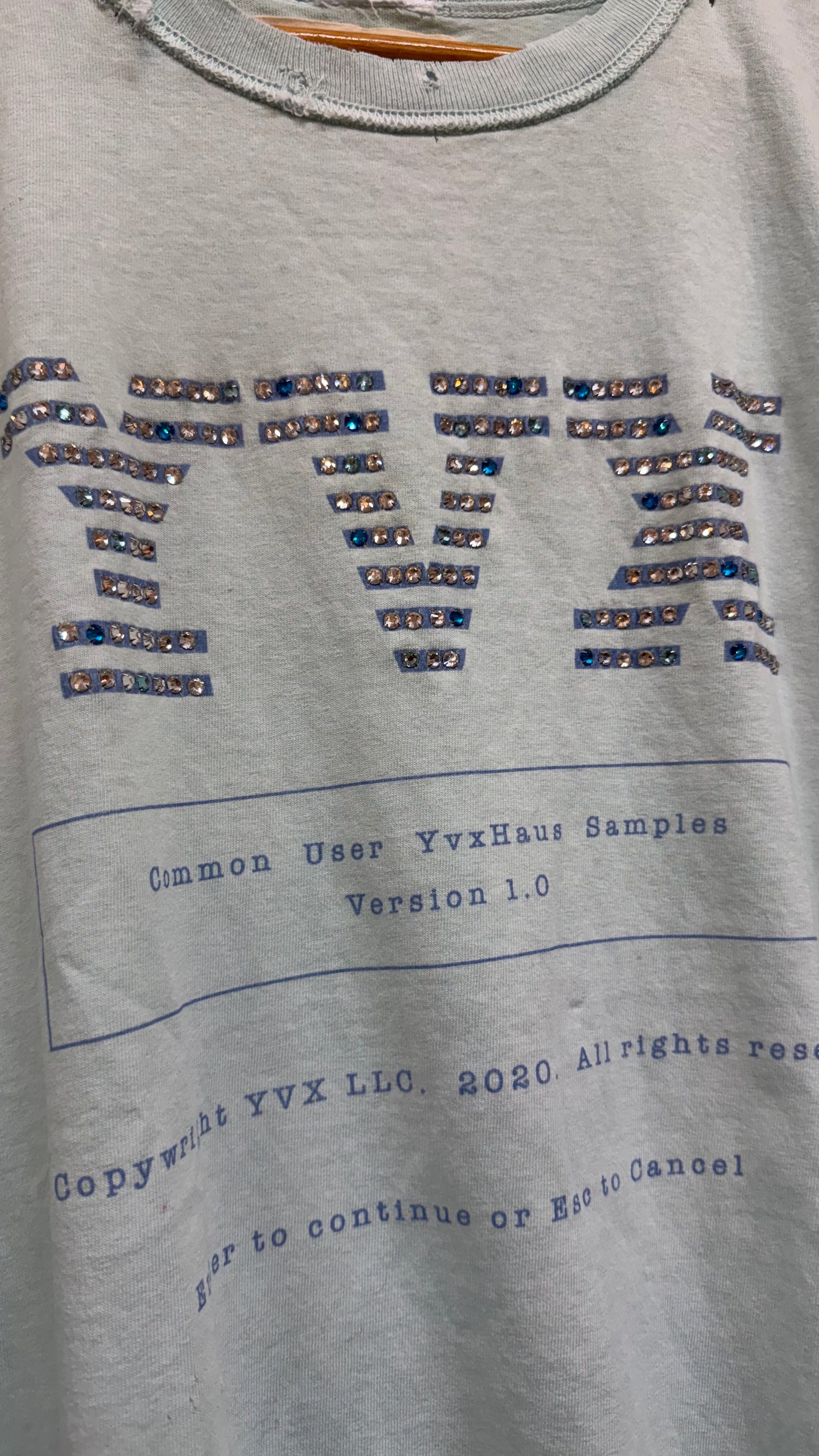 Workshopped IBM Sleeveless Teal Tee *Archive (XL)