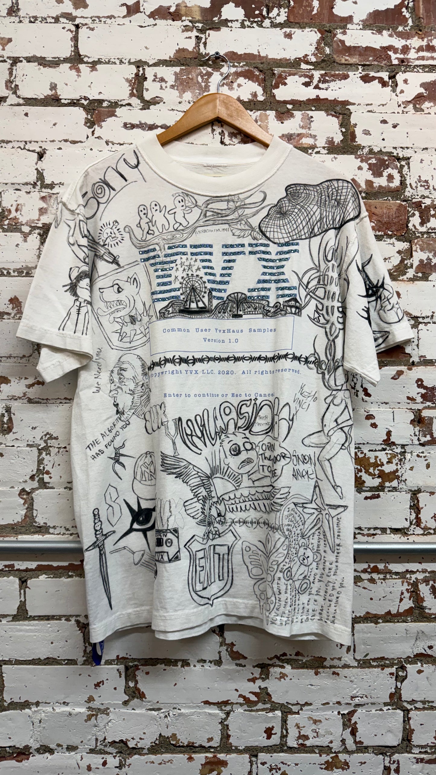 Workshopped IBM White Tee *Archive (Medium)