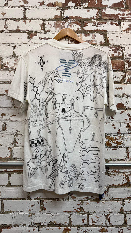 Workshopped IBM White Tee *Archive (Medium)