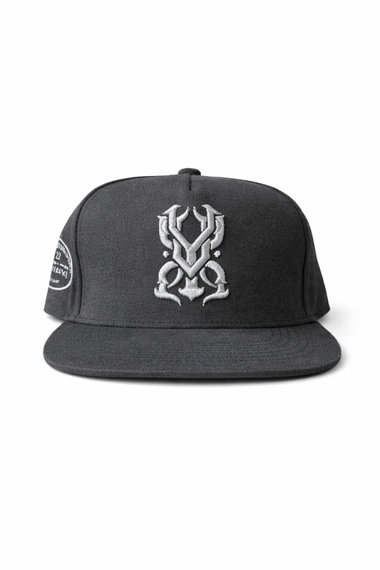 Paris Monogram Hat Black