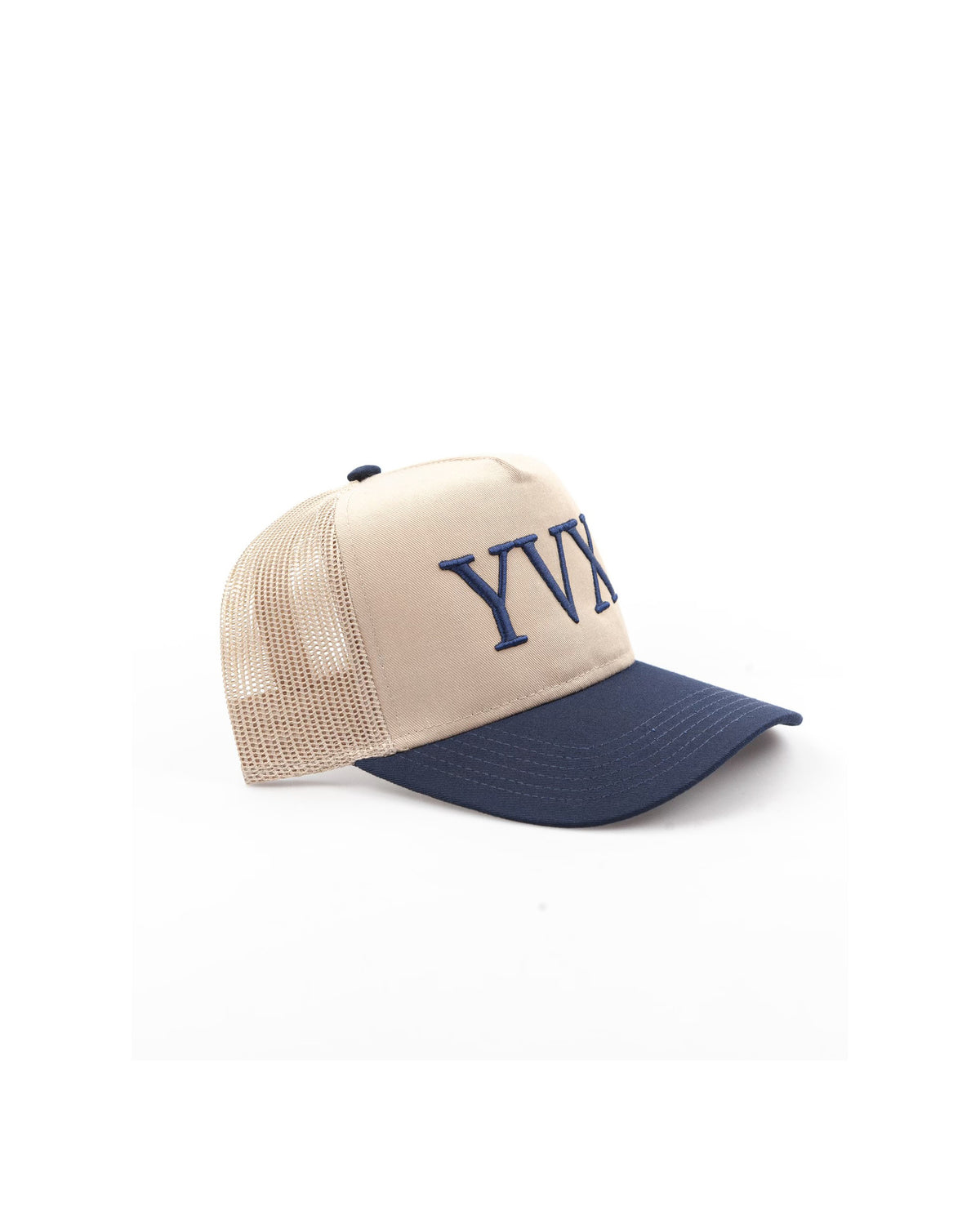 Two Tone Baseball Hat Forest Cream side 4:5