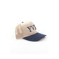 Two Tone Baseball Hat Forest Cream side