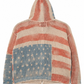 American Flag Crochet Hoodie back