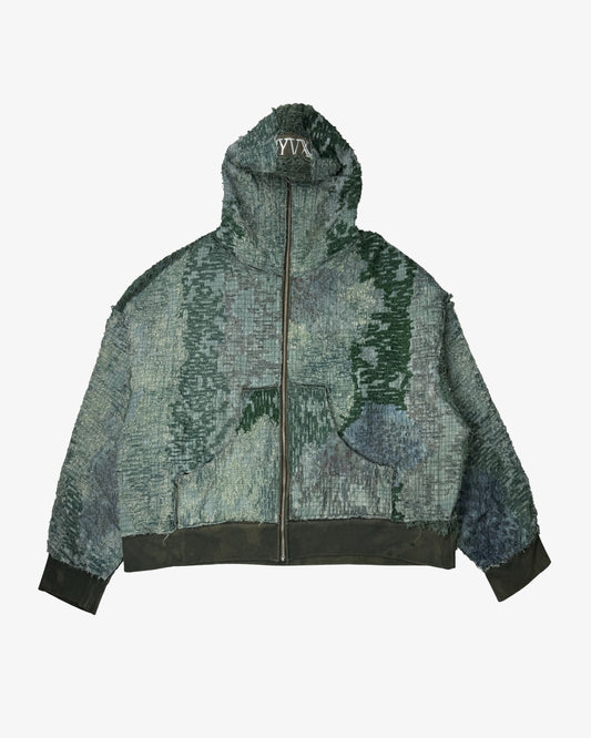 Hint of Human Touch Boro Hoodie (Green Size TBD)