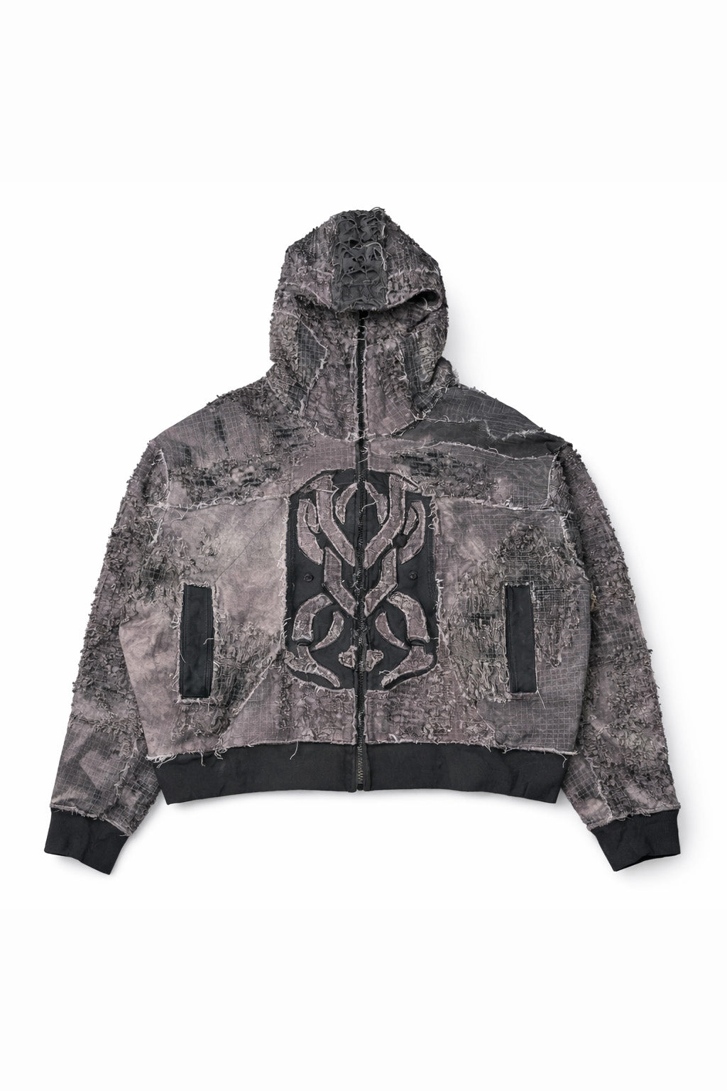Hint of Human Touch Boro Hoodie (Grey Size TBD)
