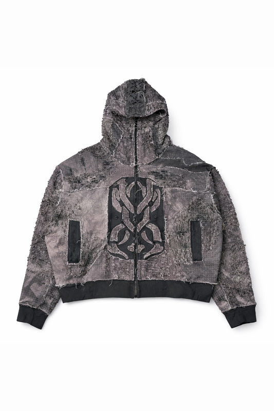 Hint of Human Touch Boro Hoodie (Grey Size TBD)