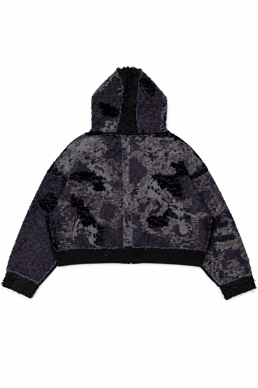 Hint of Human Touch Black hoodie back