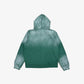 Sunfaded Monogram Zip Hoodie Green back 4:5