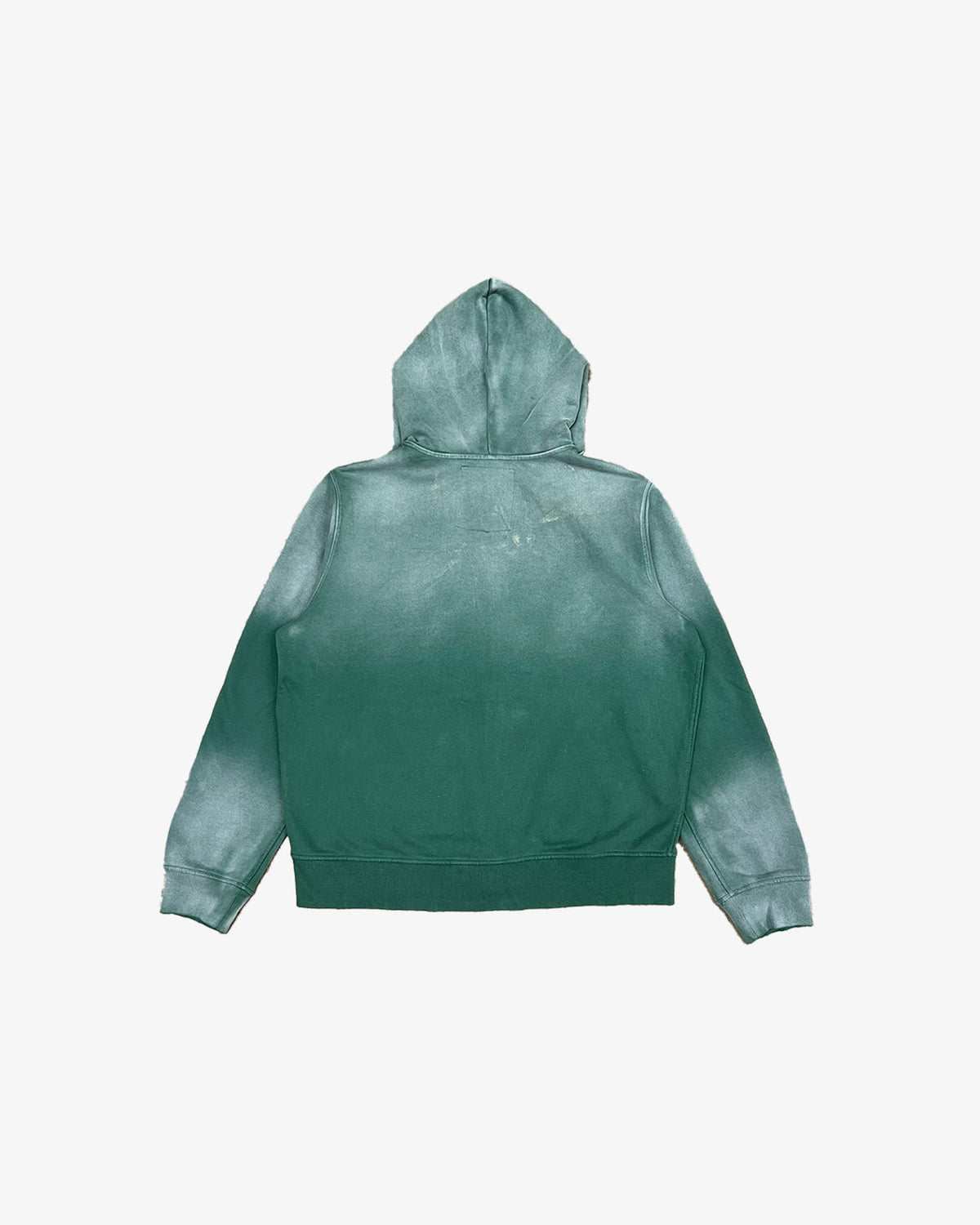 Sunfaded Monogram Zip Hoodie Green back 4:5