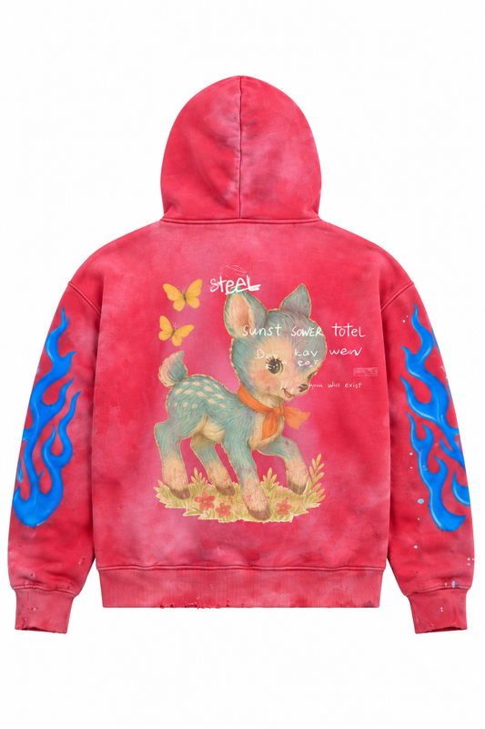 Nursery Aged Red Hoodie back