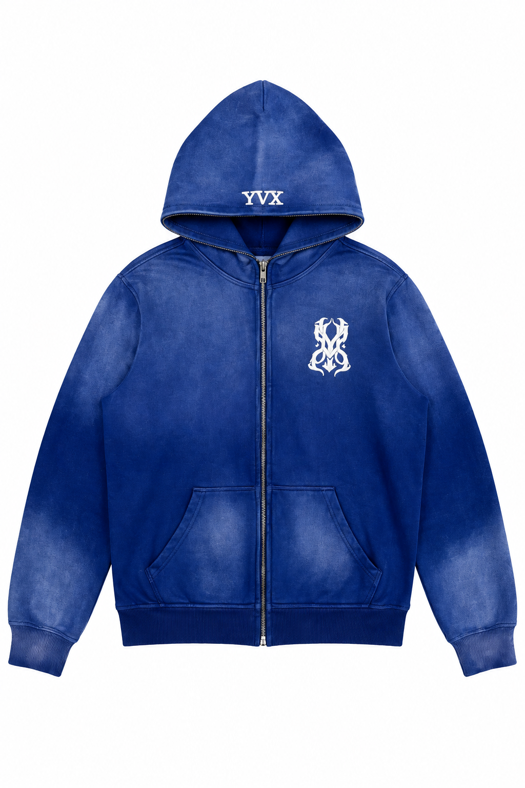 Sonic Sunfaded Monogram Full Zip Hoodie front