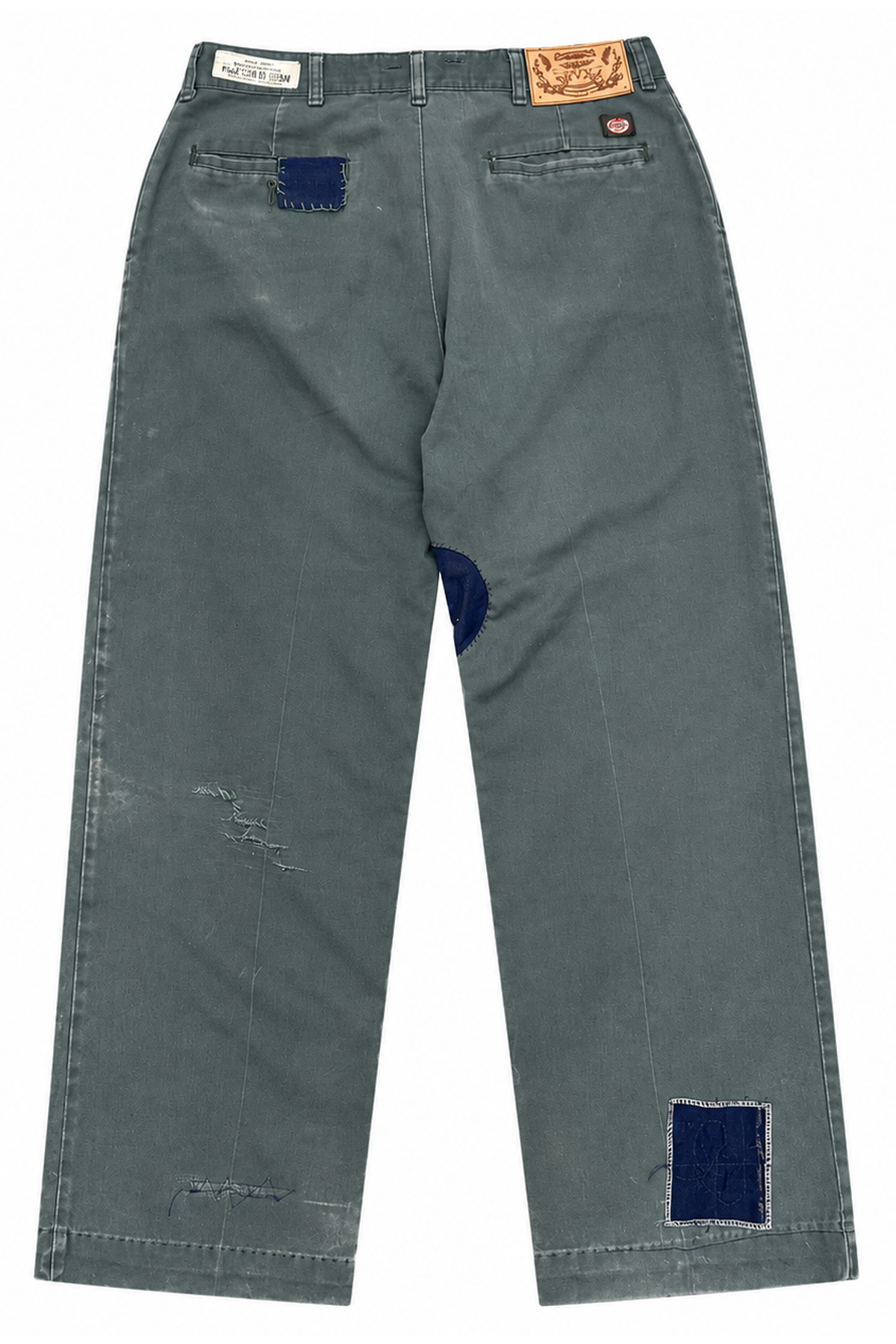 Mended Blues Worker Pants 004 blue back