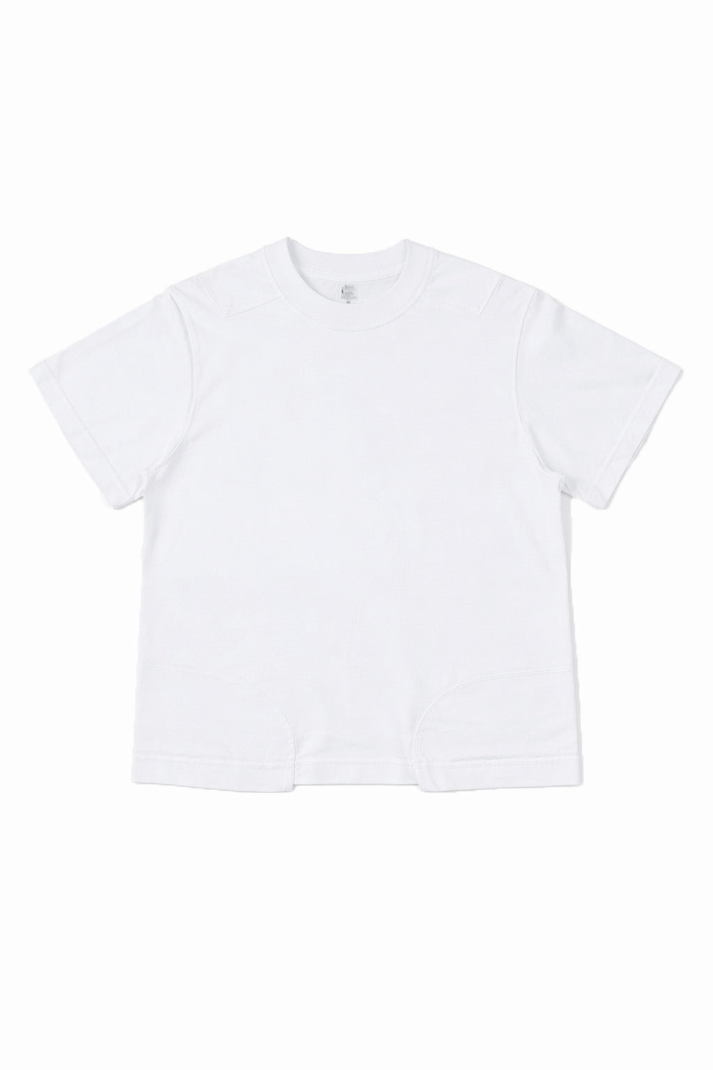 Double Layer White Rugby Tee (Cropped Fit)