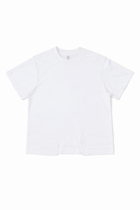 Double Layer White Rugby Tee (Cropped Fit)