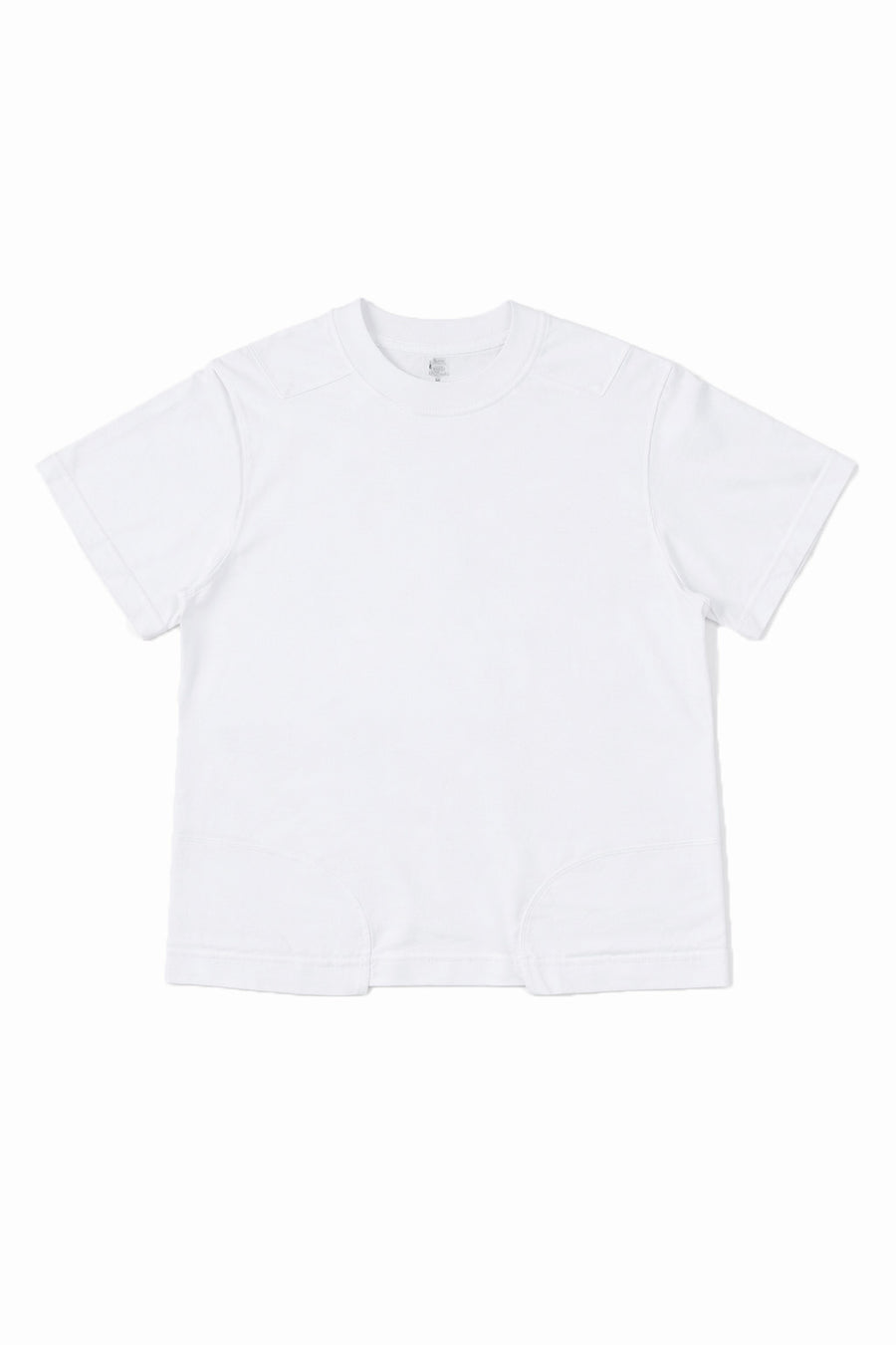 Double Layer White Rugby Tee (Cropped Fit)