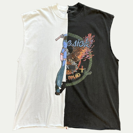 Acid Queen Tunnel Vision Two-Tone Sleeveless Tee (2X)