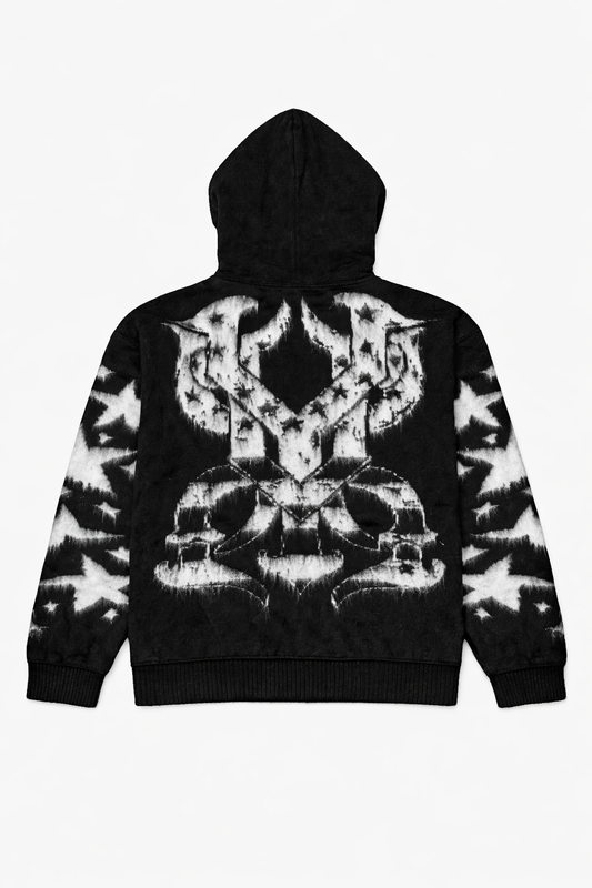 Black Flag Mohair Hoodie