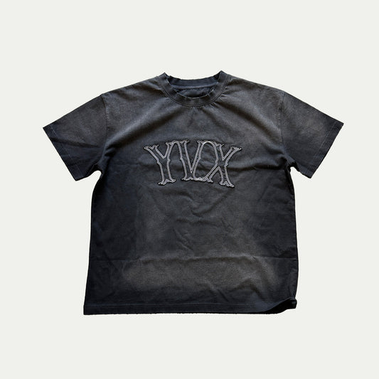 "Cult Member Maverick" Tee in Sun-Faded Black (Large)