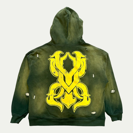 DOUBLE LAYER ATHLETICS MONOGRAM HOOD