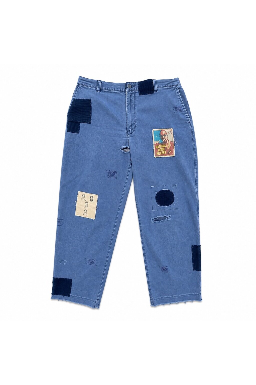 YVX Mended Blues Worker Pants front