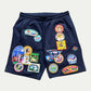 Navy Patch Shorts