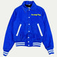 Vintage Blue Chainstitch Bomber (Medium)