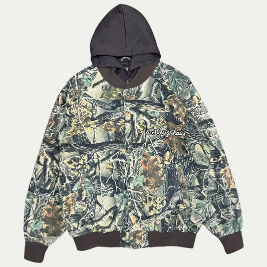 Vintage Camo Chainstitch Bomber (Large)