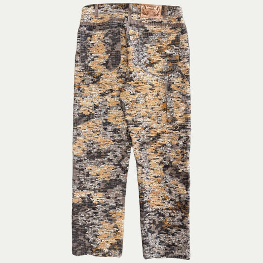 Woodsmoke Camo Boro Stitch Worker Pants (Size 34)