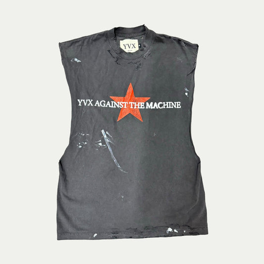 YVX "Against the Machine" Sleeveless Destroyed Tee